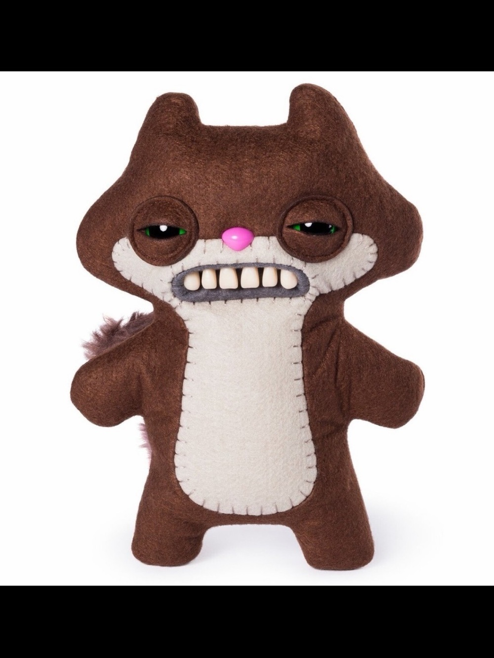 Plush Brown Squirrel Character Toy - Quirky Cuddly Plush